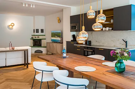 Wohnbereich mit Küchenzeile