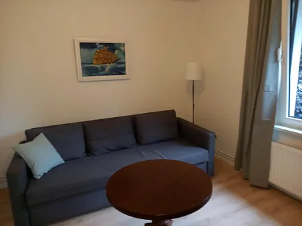 Schlafcouch im Wohnraum