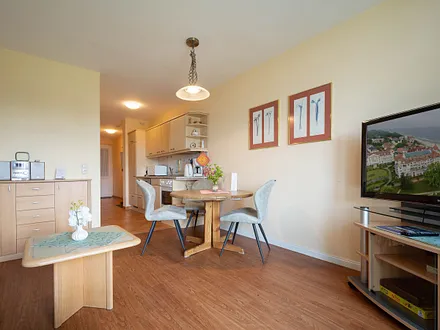 Der Essbereich im Wohnraum