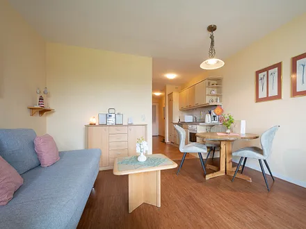 Der helle offene Wohnbereich