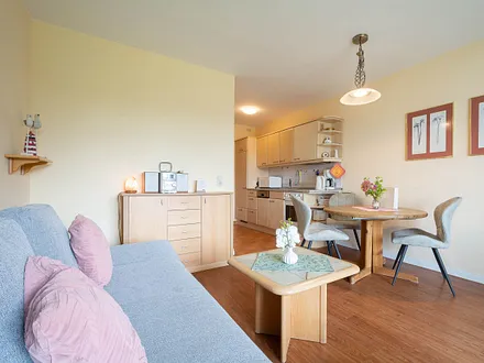 Der helle offene Wohnbereich