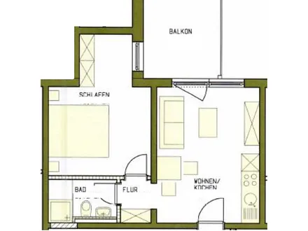 Aufteilung Ferienwohnung Strandversteck 