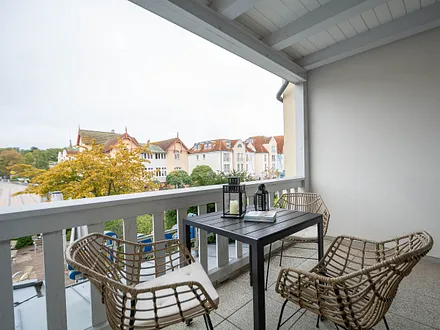 Der möblierte Balkon