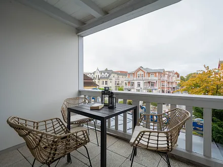 Der möblierte Balkon