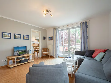 Der helle freundliche Wohnraum