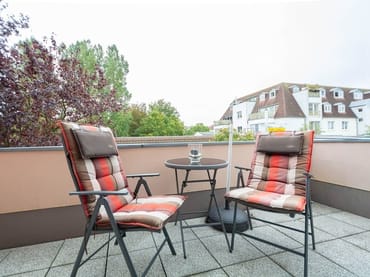 Der möblierte Balkon