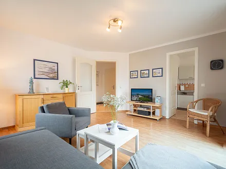 Der helle freundliche Wohnraum