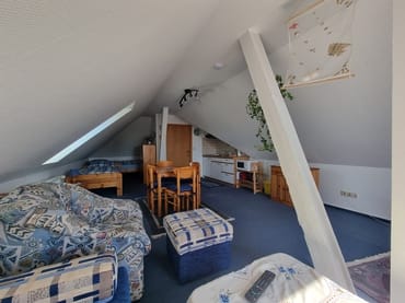 Dachschrägen tragen zur Gemütlichkeit bei