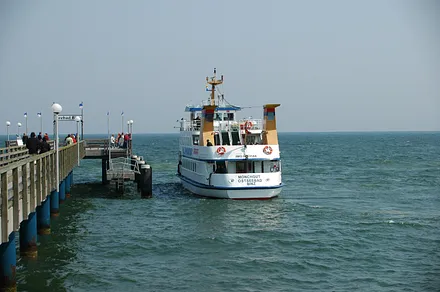 Die binzer Seebrücke.