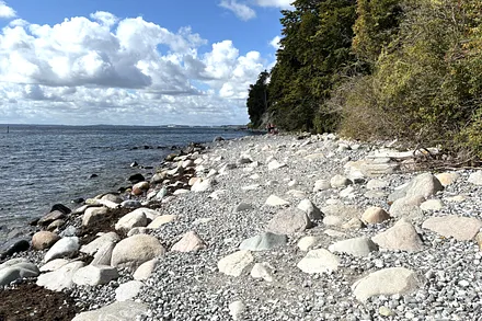 Der Naturstrand bei Saßnitz.