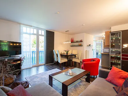 Der offene Wohn- und Essbereich