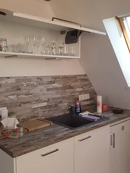 Küchenzeile 2 mit Geschirrspüler,  Kühlkombi 