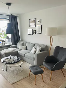 Wohnzimmer mit Schlafcouch