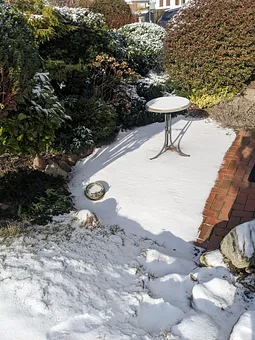 winterliche Terrasse