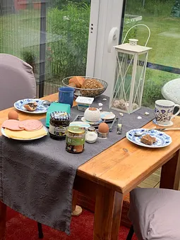 Essbereich im Wintergarten