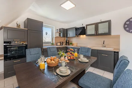 voll ausgestattete Küche