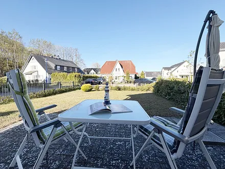 Haus Möwe - Terrassenblick von der Wohnung 01
