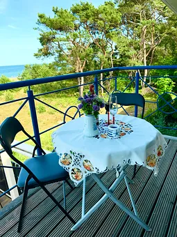 Balkon mit Meerblick