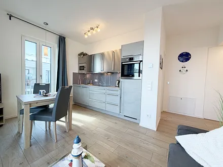 Villa Düne Whg. 19 Penthouse - moderne Küchenzeile
