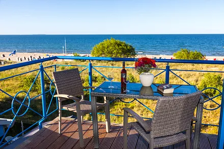Balkon mit Meerblick