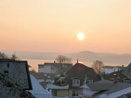 Sonnenuntergang über Schmachter See