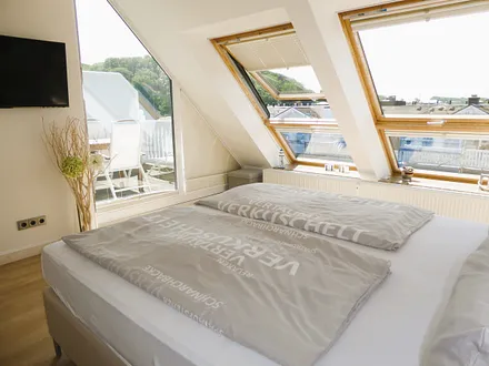 Blick aus dem Schlafzimmer