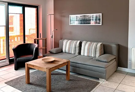 Wohnzimmer mit Schlafcouch