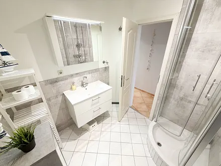 Ferienwohnung 01 Strandgut - Badezimmer
