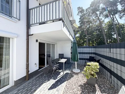 Ferienwohnung 01 Strandgut - Terrasse