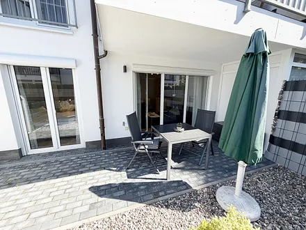 Ferienwohnung 01 Strandgut - Terrasse