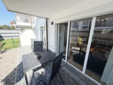 Ferienwohnung 01 Strandgut - Terrasse