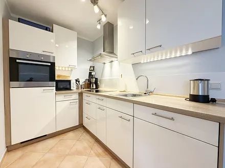 Ferienwohnung 01 Strandgut -Kochbereich