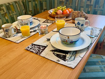 Beispielhaftes Frühstücksgedeck