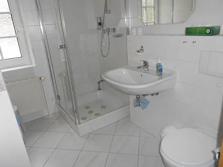 Badezimmer mit Dusche und WC