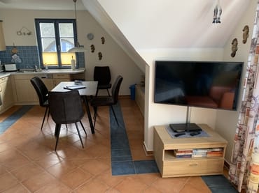 Die offene Wohnküche mit viel Licht und Platz