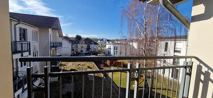 Blick vom Balkon