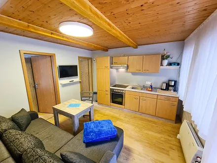 Wohnraum mit integrierter Küche