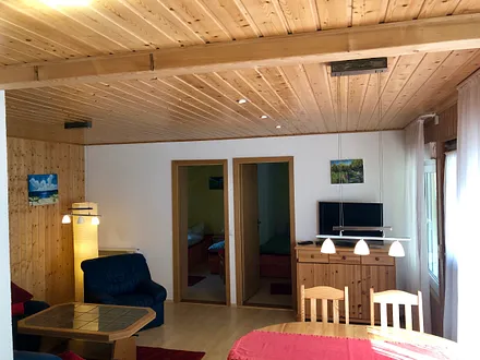 Blick zu den Schlafzimmern