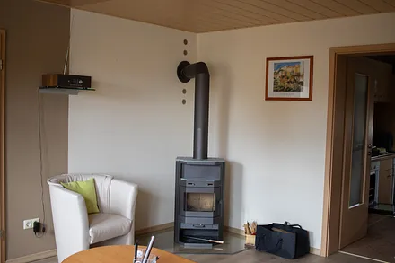 ein kleiner Kaminofen für die kühleren Tage