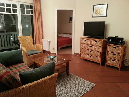 Blick ins Schlafzimmer