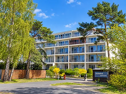 Die Ferienwohnung Südwind 38 ist hier rot markiert 