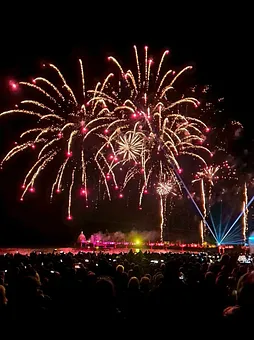 Lichtertanz der Elemente an unserer schönen Seebrücke