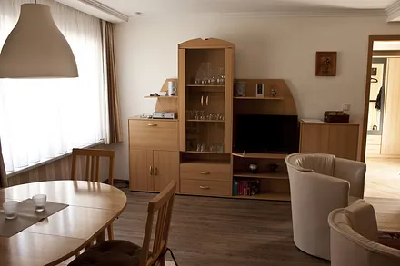 Essbereich im Wohnzimmer