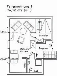 Grundriss Wohnung 1