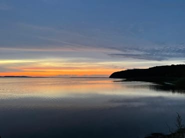 Blick auf den Bodden von Lietzow aus