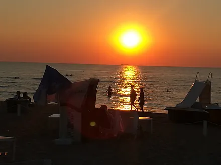 spektakulärer Sonnenuntergang