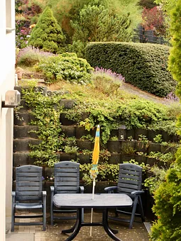 Blick auf die Terasse 