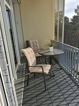 Balkon vor Wohnzimmer