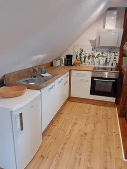 Küche mit Spülmaschine