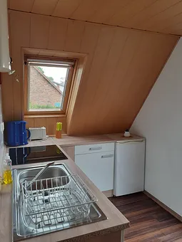 Einbauküche Fewo 2, Kühlschrank mit Gefrierfach
